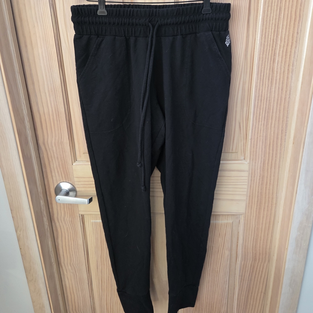 Women's Free People FP Movement Black Sweat Pants Athleisure Joggers Large